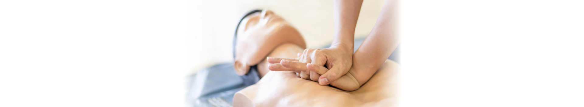cpr being performed on a dummy